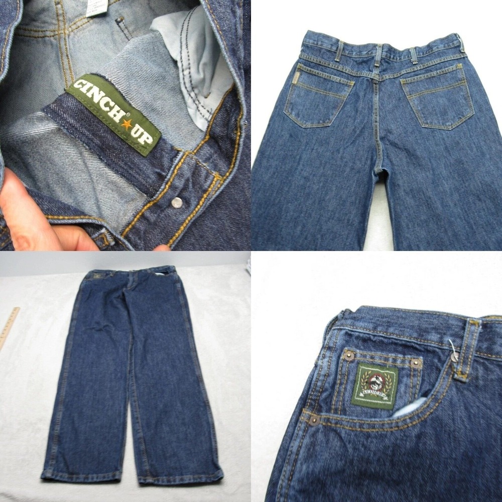 Cinch Jeans Mens 34x33 Relaxed Fit Dark Wash Baggy Pants‎ Cowboy Western 36x34